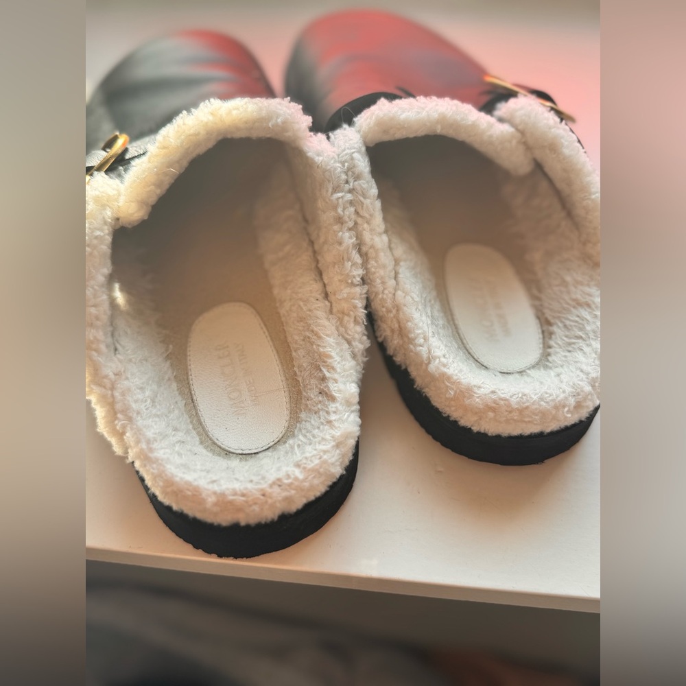$660 Moncler Leather bell mule clog size 39 - Picture 7 of 7